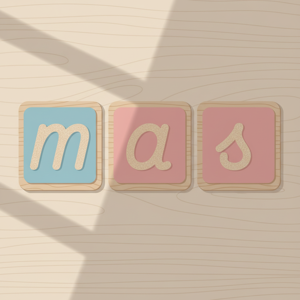 Sandpaper Letters — Montessori material illustration