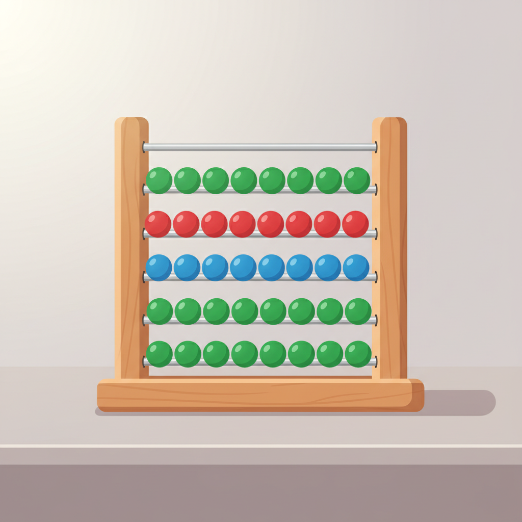 Bead Frame — Montessori material illustration