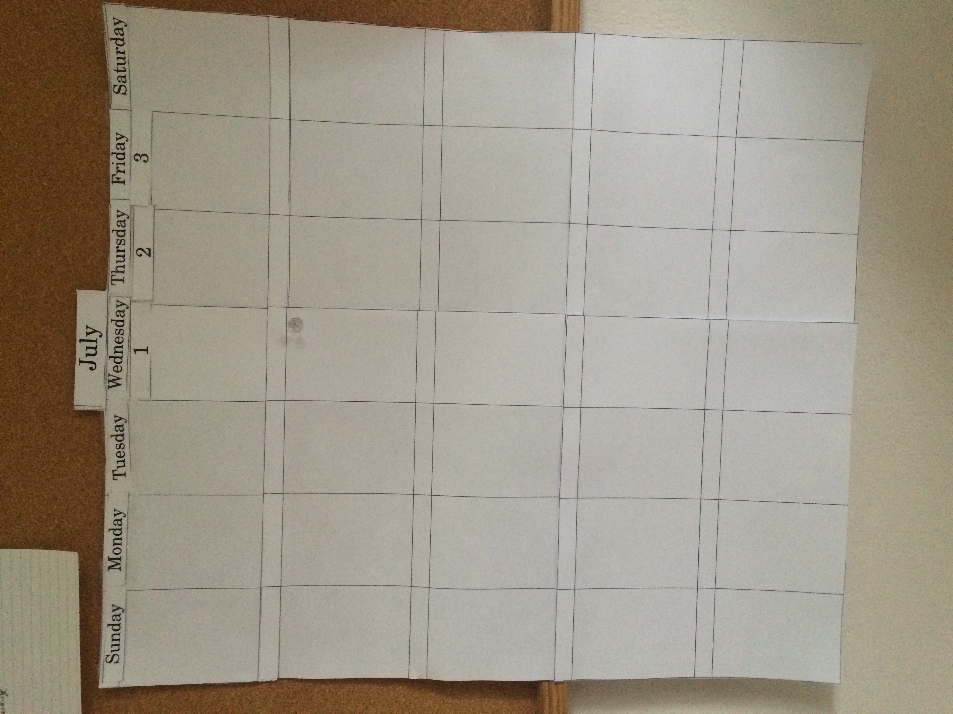 A simple Montessori perpetual calendar children can use to track the day, date, month, and season